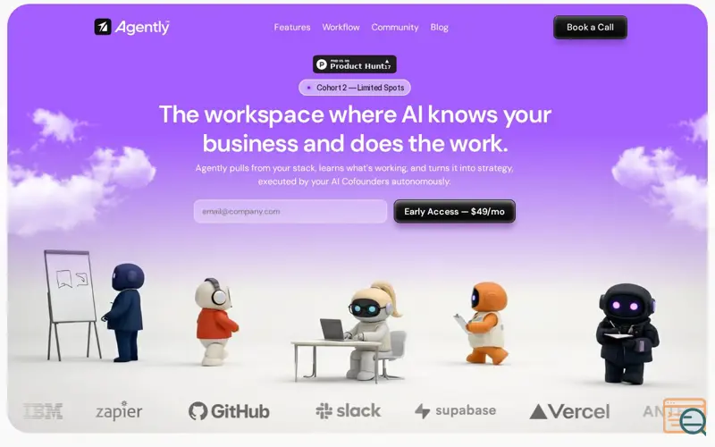 Screenshot of Agently