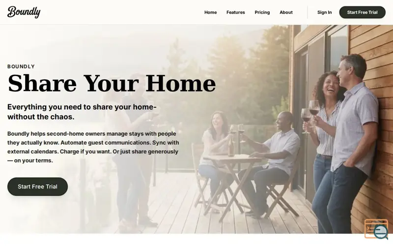 Screenshot of Boundly for 2nd Home Owners