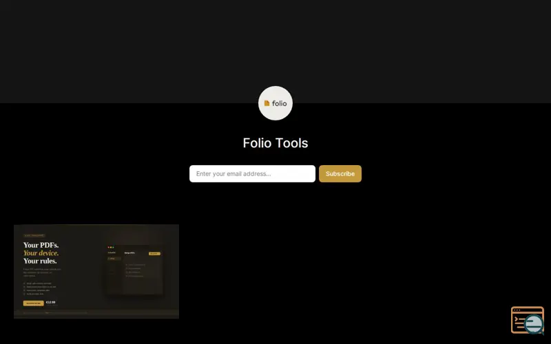 Screenshot of Folio PDF