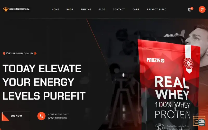 Screenshot of peptidepharmarcy