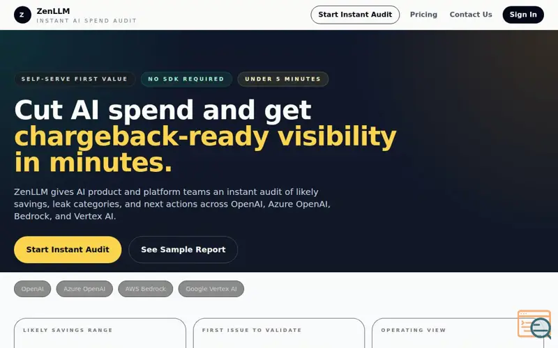 Screenshot of ZenLLM