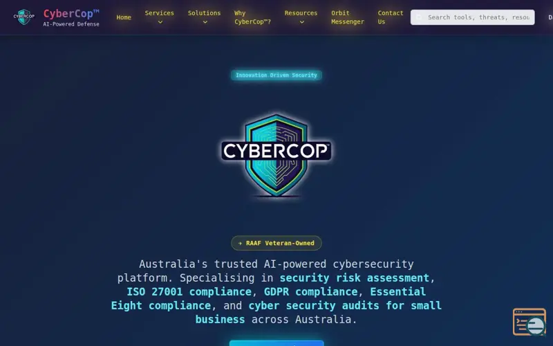 Screenshot of CyberCop™