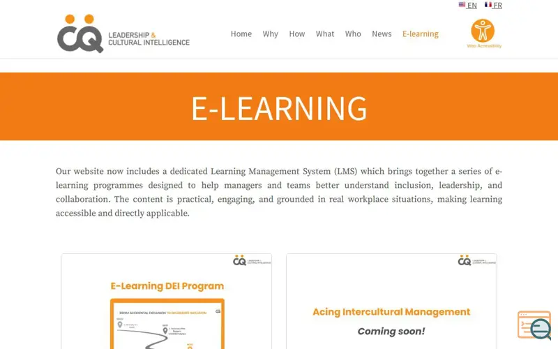 Screenshot of LeadershipCQ -
