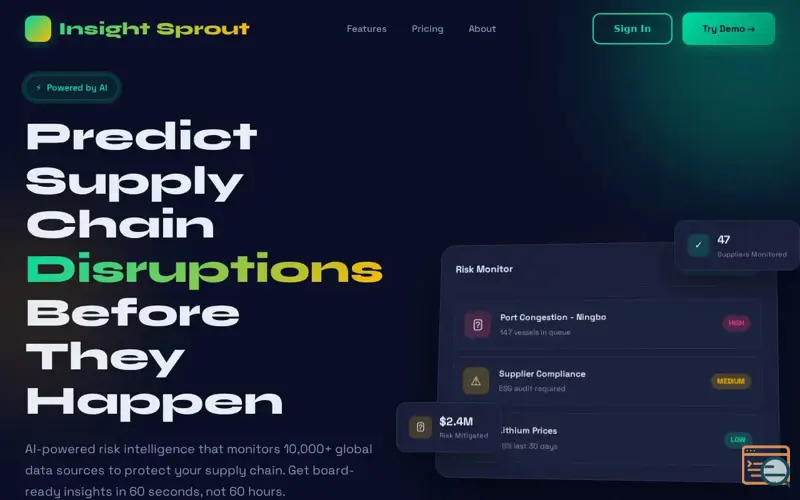 Screenshot of Insight Sprout