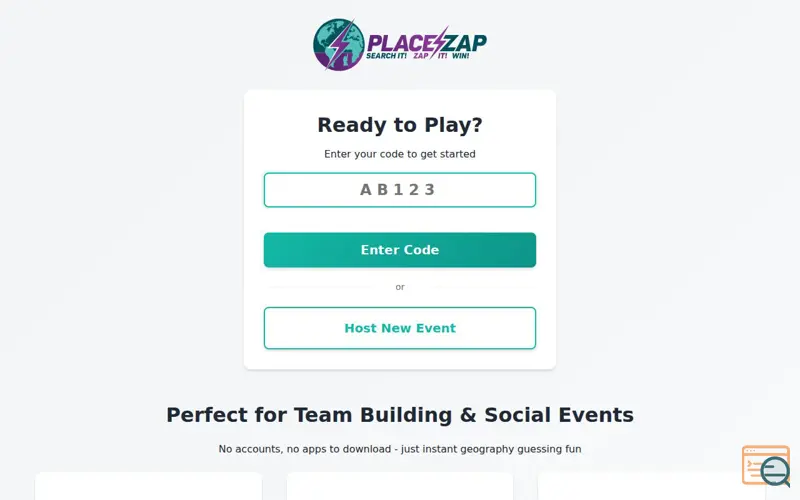 Screenshot of PlaceZap — Street View Guessing Game