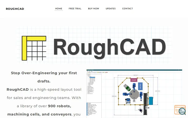 Screenshot of RoughCAD