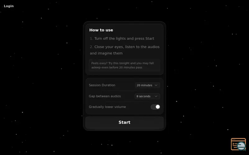 Screenshot of Fastsleep.app (Dark UI)