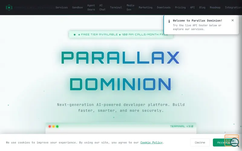 Screenshot of PARALLAX DOMINION