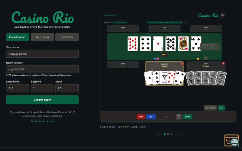 Screenshot of Casino Rio