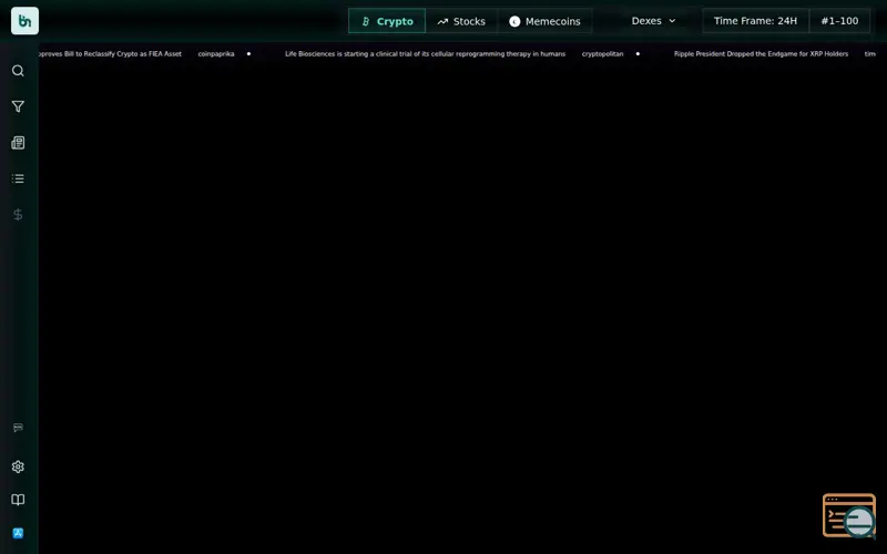 Screenshot of BubbleNexus