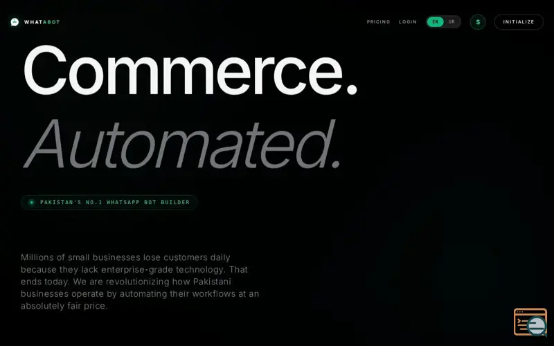 Screenshot of WhatABot