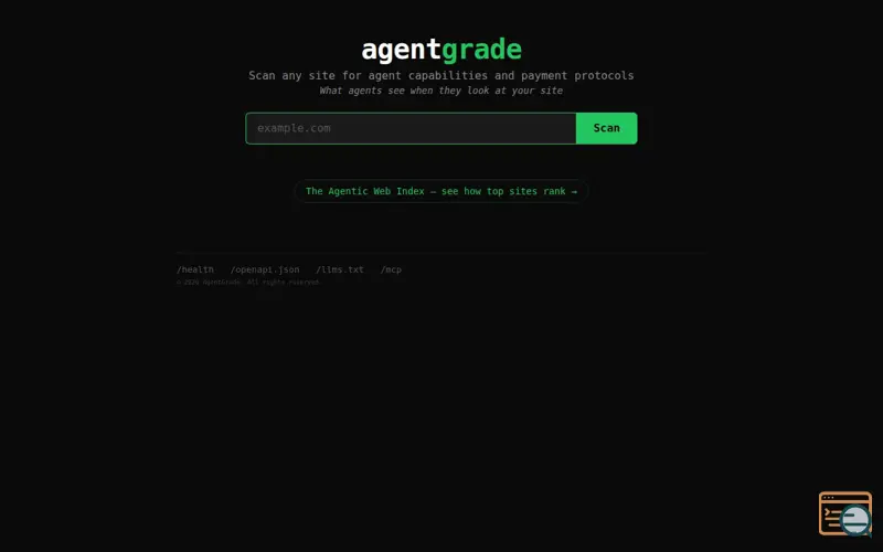 Screenshot of AgentGrade