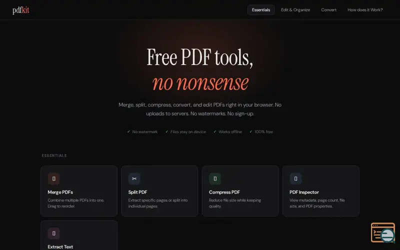 Screenshot of pdfkit