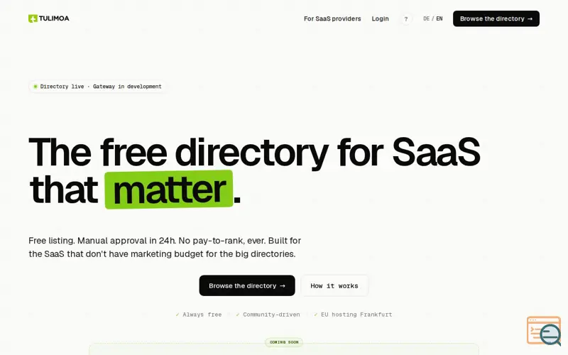 Screenshot of Tulimoa