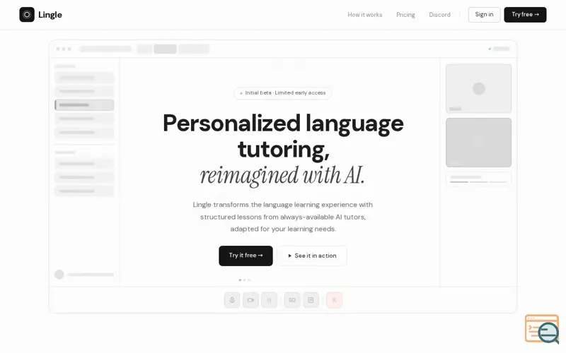 Screenshot of Lingle