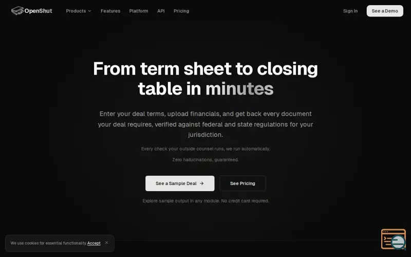 Screenshot of OpenShut