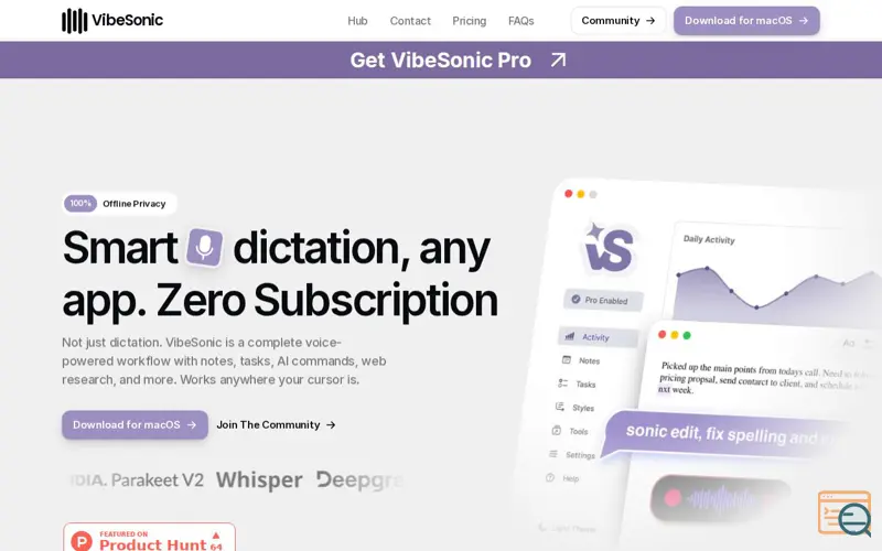 Screenshot of VibeSonic