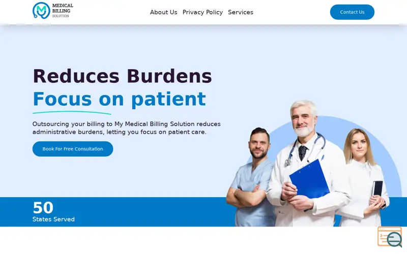 Screenshot of My Medical Billing Solution