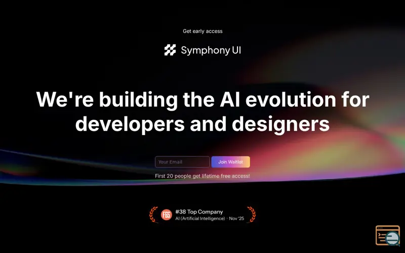 Screenshot of Symphony UI