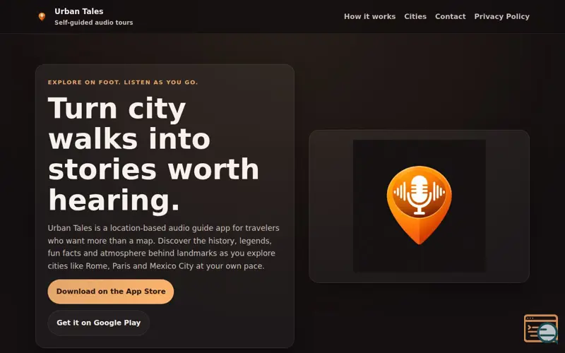 Screenshot of Urban Tales: City Explorer