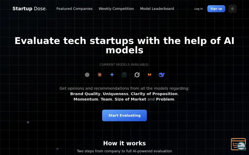 Screenshot of Startup Dose