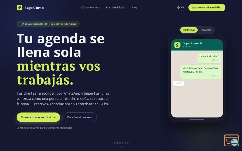 Screenshot of Superturno