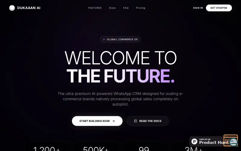 Screenshot of Dukaaan AI