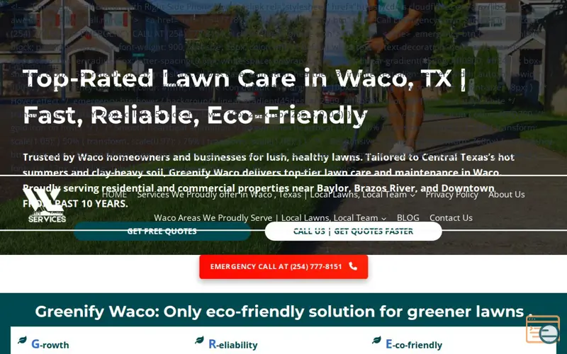 Screenshot of GreenifyWaco 