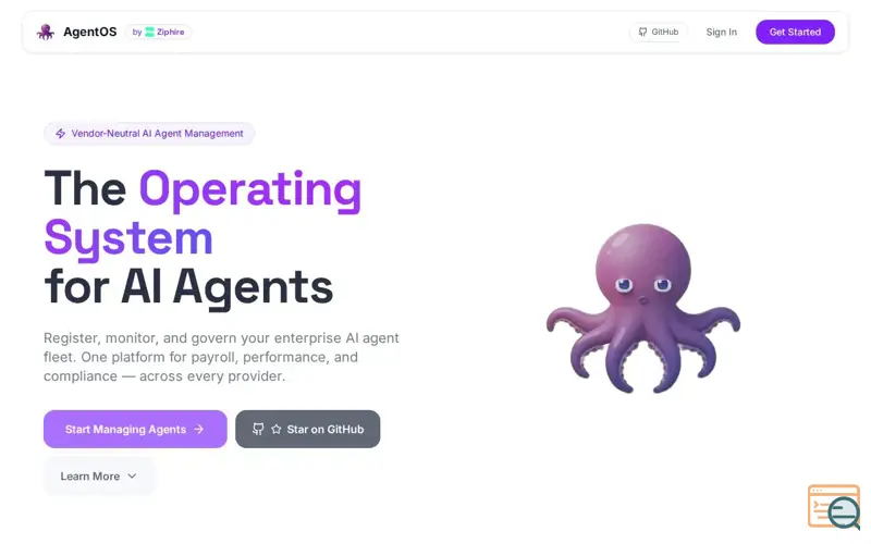 Screenshot of AgentOS