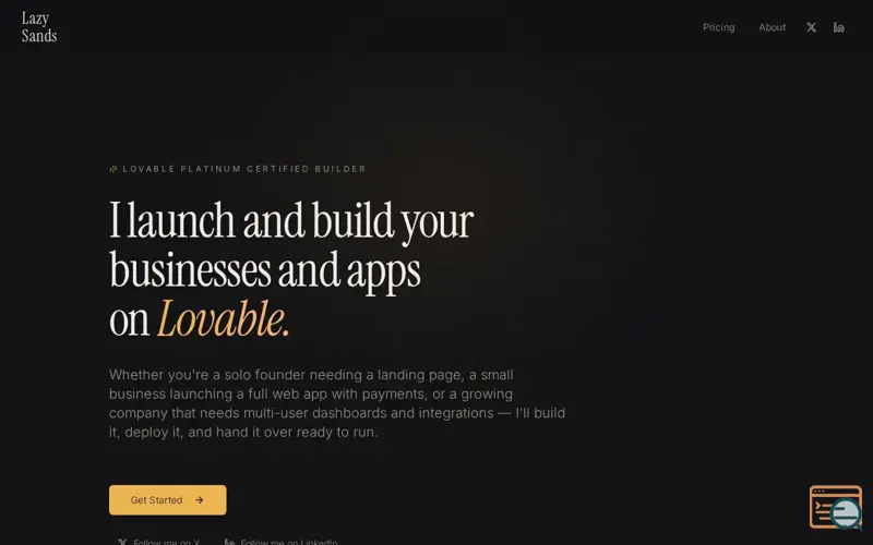 Screenshot of Lazy Sands