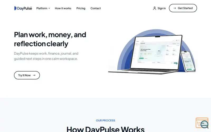 Screenshot of DayPulse