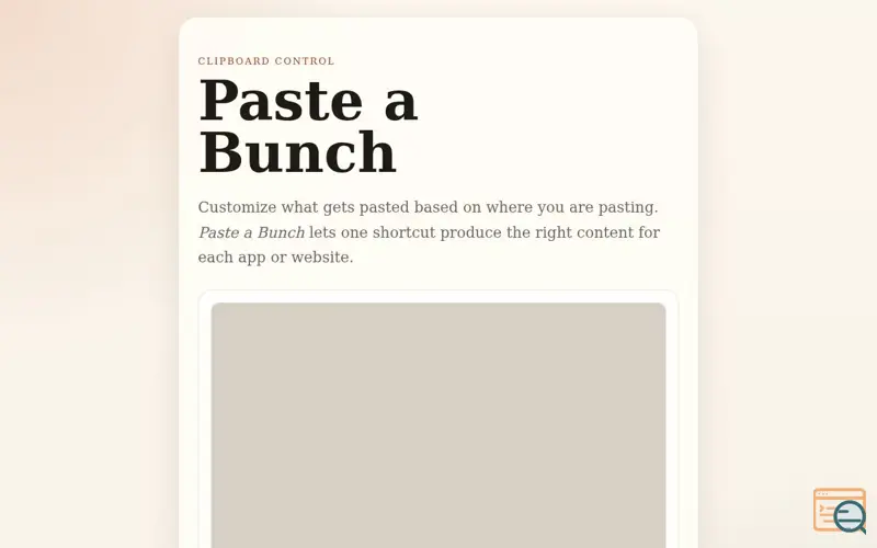 Screenshot of Paste a Bunch