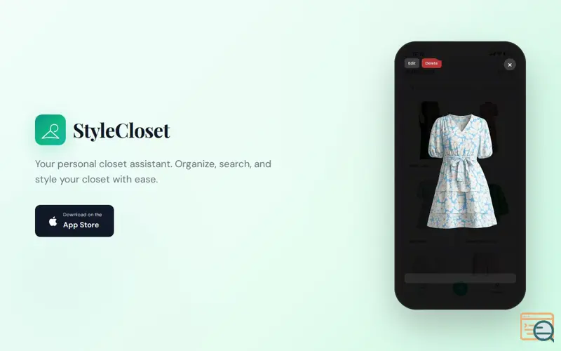 Screenshot of StyleCloset