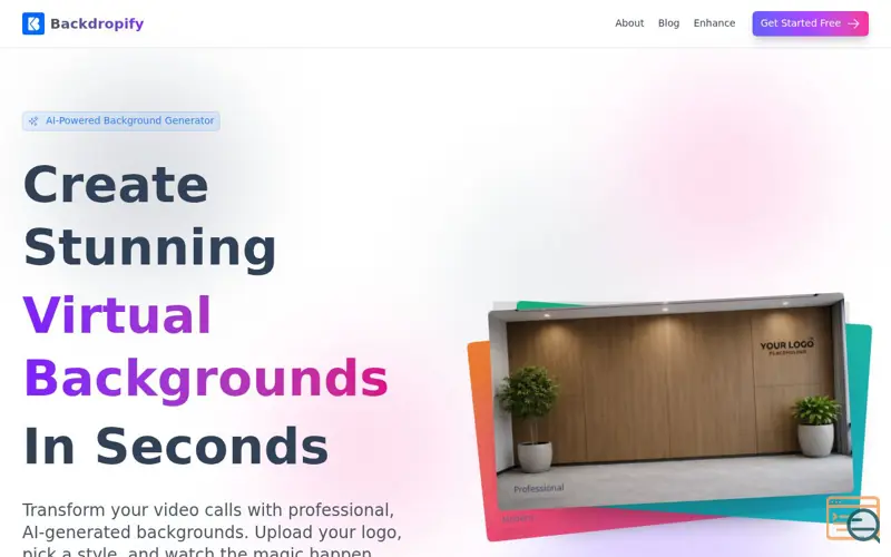 Screenshot of Backdropify