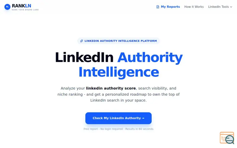 Screenshot of RANKLN