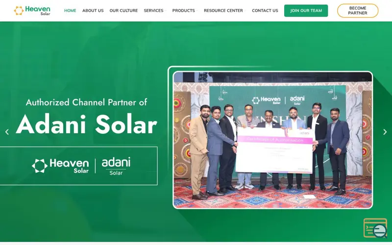 Screenshot of Heaven Green Energy