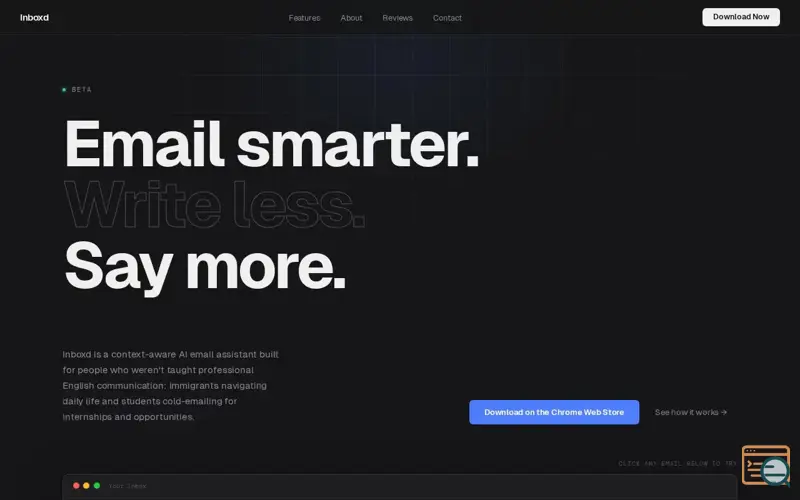Screenshot of Inboxd