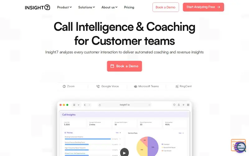 Screenshot of Insight7: AI Communication Coach
