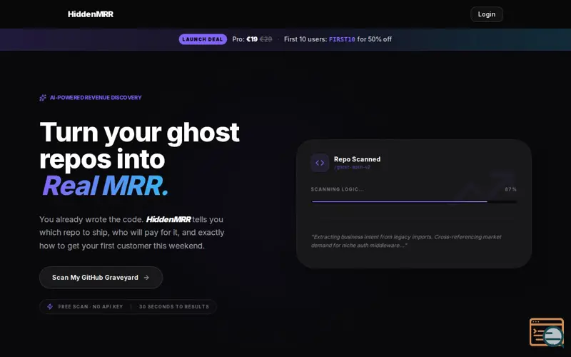 Screenshot of HiddenMRR