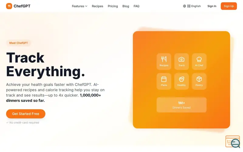 Screenshot of ChefGPT
