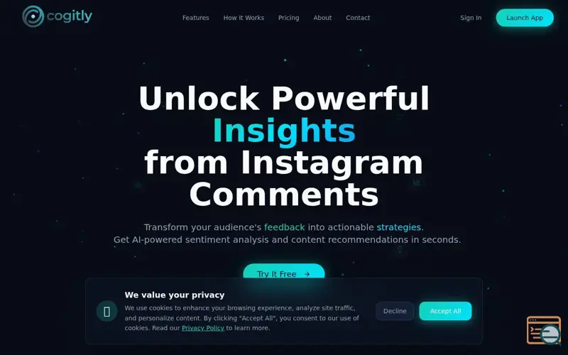 Screenshot of Cogitly