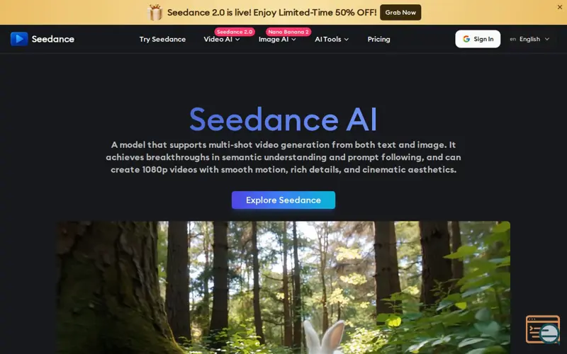 Screenshot of Seedance 2.0