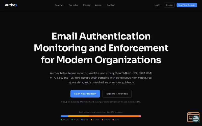Screenshot of Authex