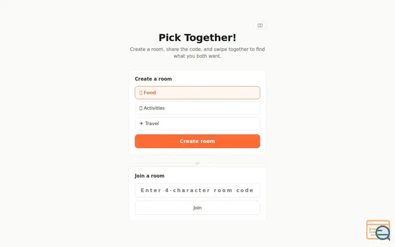 Screenshot of Pick Together