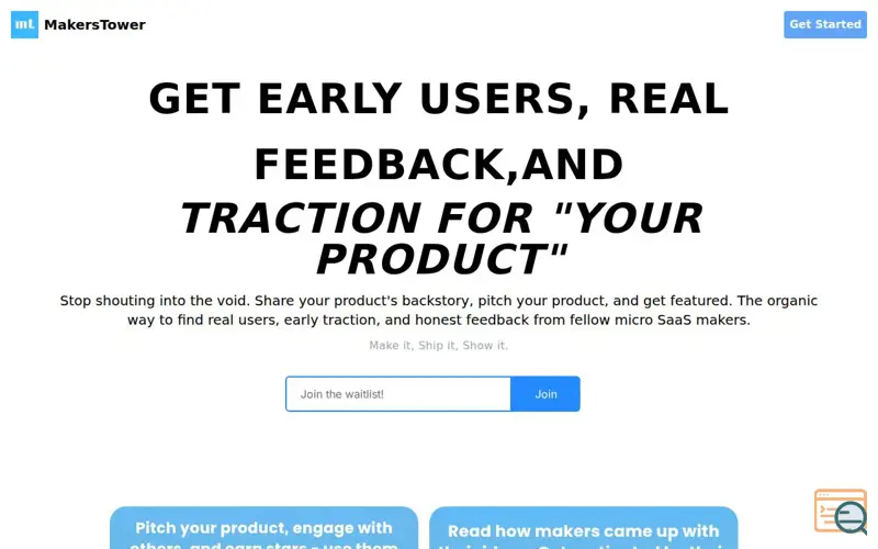 Screenshot of MakersTower 2.0