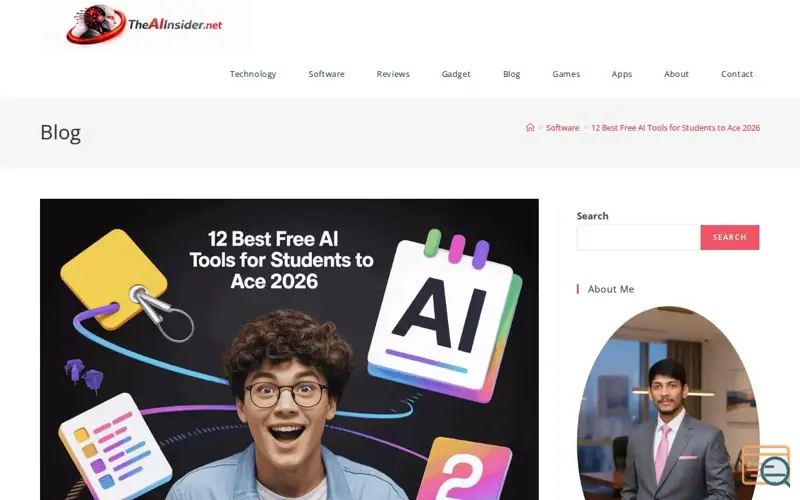 Screenshot of theai insider