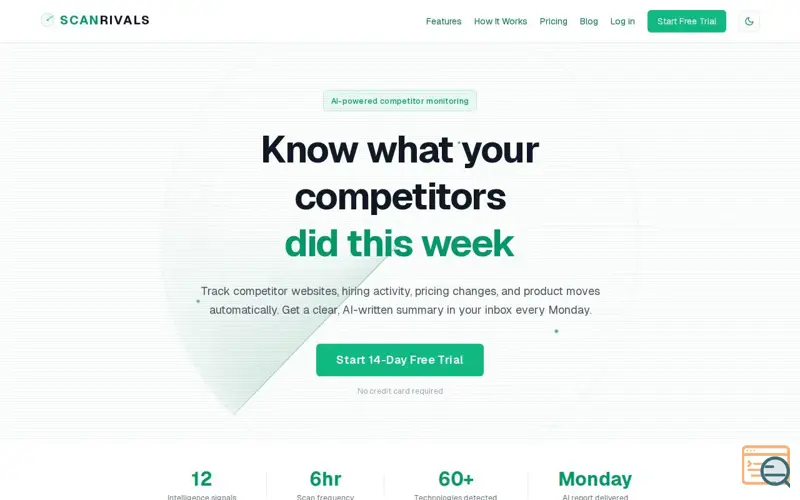 Screenshot of ScanRivals