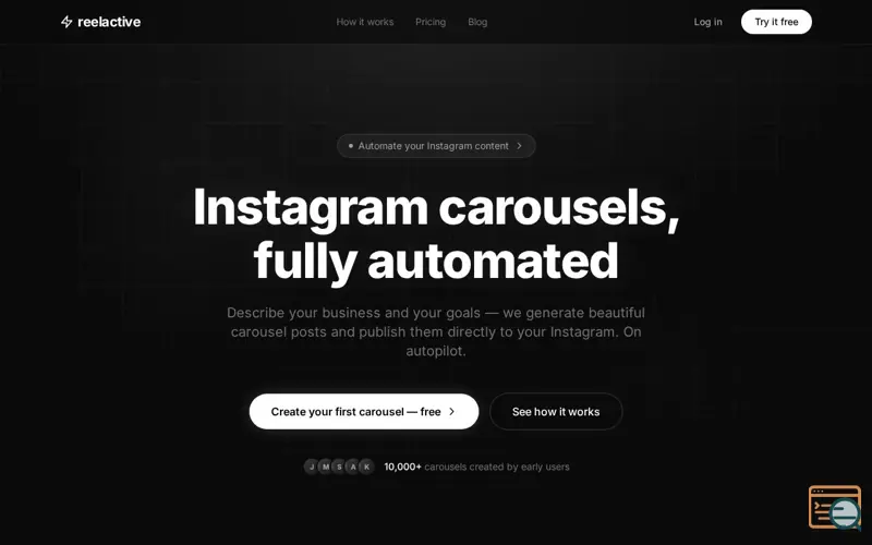 Screenshot of Reelactive