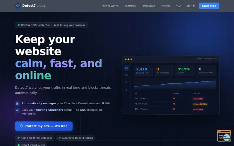Screenshot of Detect7