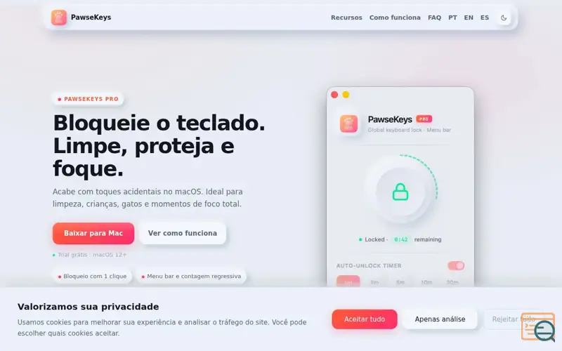 Screenshot of PawseKeys